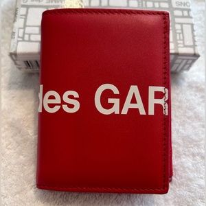 SOLD commes des garcons Card Holder Wallet Red New NWT NIB